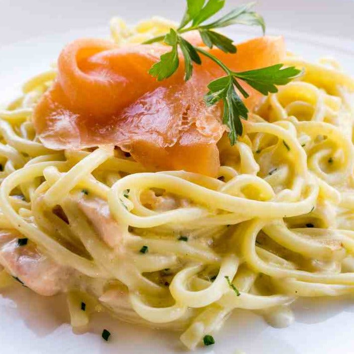 Tagliolini mit Lachs